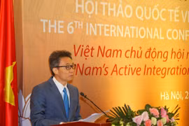 Phó Thủ tướng Vũ Đức Đam phát biểu. (Ảnh: Tuấn Đức/TTXVN)