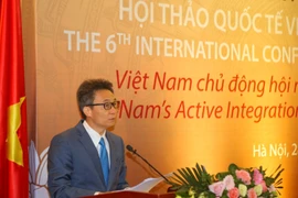 Phó Thủ tướng Vũ Đức Đam phát biểu. (Ảnh: Tuấn Đức/TTXVN)