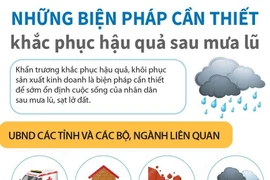 Những biện pháp cần thiết khắc phục hậu quả sau mưa lũ.