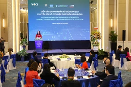 Phó Chủ tịch nước Võ Thị Ánh Xuân phát biểu tại Diễn đàn. (Ảnh: Nguyễn Điệp/TTXVN)