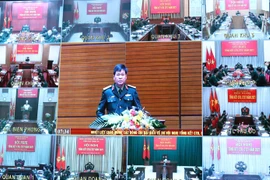 Quang cảnh hội nghị trực tuyến. (Ảnh: Trọng Đức/TTXVN)