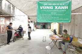 Một chốt trực tại 'vùng xanh.' (Ảnh: Minh Quyết/TTXVN)