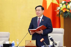 Chủ tịch Quốc hội Vương Đình Huệ phát biểu khai mạc phiên họp. (Ảnh: Doãn Tấn/TTXVN)