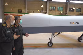 Một mẫu UAV mới của Iran. (Nguồn: AP)