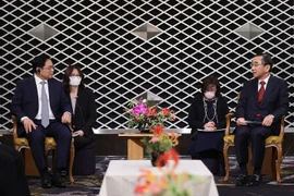 Thủ tướng Phạm Minh Chính tiếp ông Sasaki Nobuhiko, Chủ tịch Tổ chức xúc tiến thương mại Nhật Bản (Jetro). (Ảnh: Dương Giang/TTXVN)