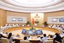 Quang cảnh Phiên họp Chính phủ thường kỳ tháng Chín. (Ảnh: Dương Giang/TTXVN)