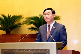 Chủ tịch Quốc hội Vương Đình Huệ phát biểu khai mạc. (Ảnh: Doãn Tấn/TTXVN)