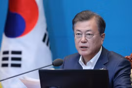 Tổng thống Hàn Quốc Moon Jae-in. (Ảnh: Yonhap/TTXVN)