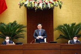 Chủ tịch Quốc hội Vương Đình Huệ phát biểu. (Ảnh: Doãn Tấn/TTXVN)