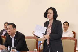 Tổng Giám đốc Thông tấn xã Việt Nam Vũ Việt Trang giới thiệu về các cơ quan thường trú ngoài nước của Thông tấn xã Việt Nam. (Ảnh: Dương Giang/TTXVN)