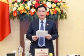 Chủ tịch Quốc hội Vương Đình Huệ phát biểu. (Ảnh: Doãn Tấn/TTXVN)