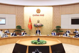 Thủ tướng Phạm Minh Chính chủ trì phiên họp Chính phủ chuyên đề tháng 11. (Ảnh: TTXVN)