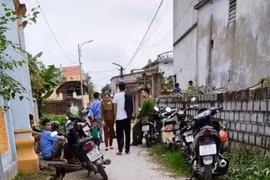 Khu vực nơi xảy ra vụ bé trai tử vong bất thường tại Nam Định. (Nguồn: NLĐ)