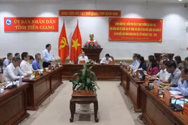 Quang cảnh buổi làm việc. (Ảnh: Minh Trí/TTXVN)