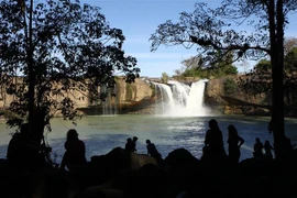 Thác Đray Sáp nằm trong Công viên Địa chất Đắk Nông. (Ảnh: Dương Giang/TTXVN)