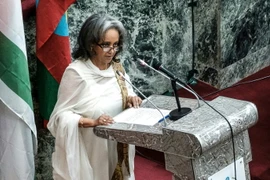 Bà Sahle-Work Zewde phát biểu tại phiên họp Quốc hội Ethiopia ở Addis Ababa ngày 25/10. (Nguồn: AFP/TTXVN)