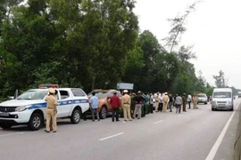 Hiện trường vụ bắt giữ. (Nguồn: TTXVN phát)