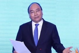Thủ tướng Nguyễn Xuân Phúc phát biểu. (Ảnh: Thống Nhất/TTXVN)