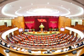 Quang cảnh Hội nghị lần thứ tám Ban Chấp hành Trung ương Đảng khoá XII. (Nguồn: TTXVN)
