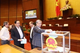Việc lấy phiếu tín nhiệm nhằm nâng cao hiệu lực, hiệu quả hoạt động giám sát của Quốc hội. (Ảnh: Trọng Đức/TTXVN)