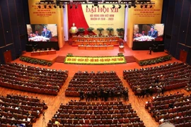 Toàn cảnh Đại hội đại biểu toàn quốc Hội Nông dân Việt Nam lần thứ VII. (Ảnh: Vũ Sinh/TTXVN)