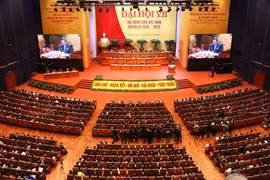 Toàn cảnh Đại hội đại biểu toàn quốc Hội Nông dân Việt Nam lần thứ VII. (Ảnh: Vũ Sinh/TTXVN)