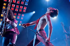 Một cảnh trong bộ phim tiểu sử về nhóm nhạc Queen “Bohemian Rhapsody.” (Nguồn: Twentieth Century Fox)
