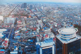 Thủ đô Phnom Penh của Campuchia. (Nguồn: Wikipedia)