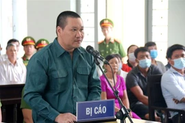 Bị cáo Nguyễn Thanh Tâm tại phiên tòa. (Ảnh: Nguyễn Thanh/TTXVN)