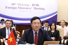 Phó Thủ tướng, Bộ trưởng Ngoại giao Phạm Bình Minh phát biểu. (Ảnh: Văn Điệp/TTXVN)