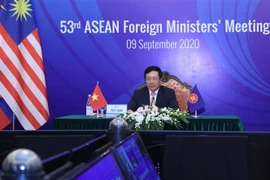 Phó Thủ tướng, Bộ trưởng Bộ Ngoại giao Phạm Bình Minh chủ trì Hội nghị Ủy ban Hiệp ước Đông Nam Á không có vũ khí hạt nhân (SEANWFZ). (Ảnh: Lâm Khánh/TTXVN)