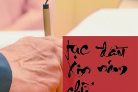 Ước vọng ngày Xuân thể hiện trong tục xin chữ đầu năm