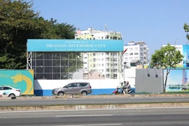 Khu phức hợp Dragon Riverside City quận 5 xây dựng sai phép. (Ảnh: Xuân Tình/TTXVN)
