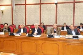 Tổng Bí thư, Chủ tịch nước Nguyễn Phú Trọng phát biểu chỉ đạo cuộc họp. (Ảnh: Trí Dũng/TTXVN)