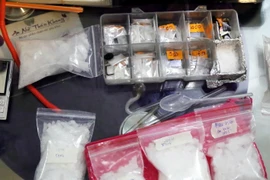 Tang vật vụ án. (Ảnh: Trung Hiếu/TTXVN)