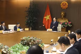 Phó Thủ tướng Trịnh Đình Dũng, Trưởng Ban Chỉ đạo phát biểu. (Ảnh: Văn Điệp/TTXVN)