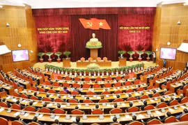 Quang cảnh phiên bế mạc Hội nghị. (Ảnh: Trí Dũng/TTXVN)