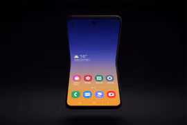 Bản dựng thiết kế mẫu điện thoại màn hình gập mới của Samsung. (Nguồn: Samsung)