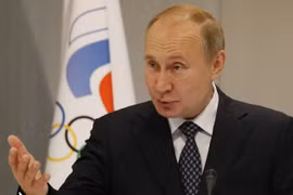 Tổng thống Vladimir Putin trong bài phát biểu tại thành phố Sochi ngày 3/12/2019. (Nguồn: AFP/TTXVN)