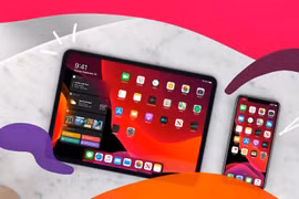 Giao diện hệ điều hành iOS 13 trên iPhone và iPadOs trên máy tính bảng iPad. (Nguồn: MacRumors)