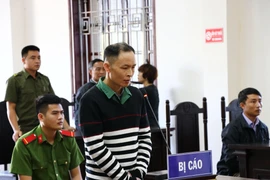 Bị cáo Đặng Thái Sơn tại phiên tòa sơ thẩm xét xử. (Ảnh: Thanh Hải/TTXVN)