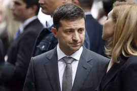 Tổng thống Ukraine Volodymyr Zelensky. (Nguồn: AP)