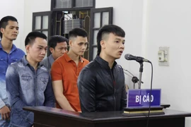 Đối tượng “Khá Bảnh” khai nhận tại phiên tòa ngày 13/11. (Ảnh: Diệp Trương/TTXVN)