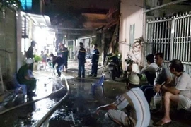 Hiện trường vụ cháy. (Nguồn: TTXVN phát)