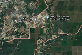 Khu đất vàng tại xã Long Đức, huyện Long Thành được Đồng Nai đấu giá thành công thu về hơn 3.000 tỷ đồng. (Ảnh: Sỹ Tuyên/TTXVN)