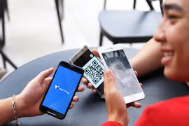 VNPT Pay, một trong những giải pháp công nghệ trong lĩnh vực tài chính của Tập đoàn Bưu chính Viễn thông Việt Nam. (Ảnh: T.Q/Vietnam+)