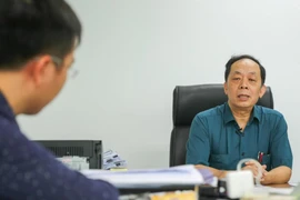 Ông Đào Huy Giám, Tổng thư ký Diễn đàn Kinh tế Tư nhân Việt Nam trả lời phỏng vấn. (PV/Vietnam+)