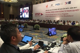 Diễn đàn Kinh tế tư nhân Việt Nam - VPSF 2017, ngày 31/7. (Ảnh: PV/Vietnam+)