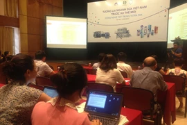 Hội thảo “Tương lai ngành sữa Việt Nam trước xu thế mới,”ngày 31/5. (Ảnh: PV/Vietnam+)