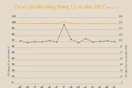 Chỉ số giá điện sinh hoạt đã tăng 0,62% trong tháng 12/2017. (Ảnh minh họa. Nguồn: TTXVN)